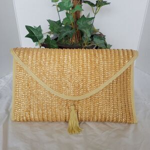 Straw Clutch Purse by Bright Ideas